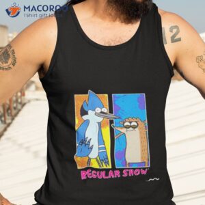regular show mordecai and rigby portraits shirt tank top 3