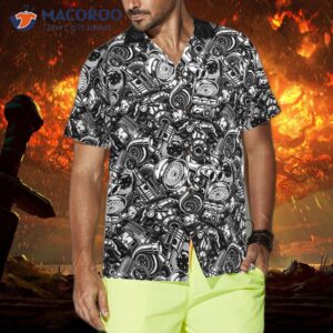 repair even dead on dark background hawaiian shirt 0