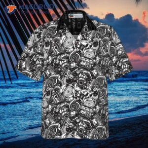 repair even dead on dark background hawaiian shirt 3