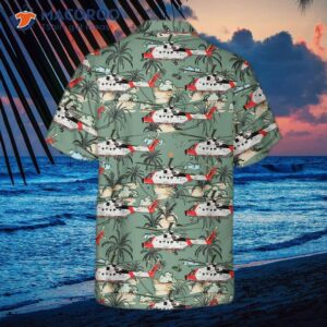 rescue helicopter seamless pattern hawaiian shirt tropical shirt for 1