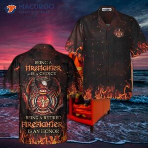 Retired Firefighter Hawaiian Shirt, Unique Retiret Gift For Firefighters
