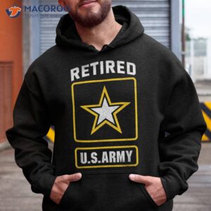 retired us army veteran shirt gift for day hoodie