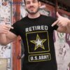 Retired Us Army Veteran Shirt Gift For Day