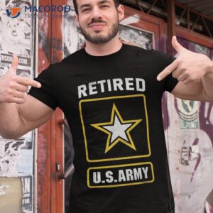 retired us army veteran shirt gift for day tshirt 1