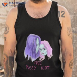 retro art couple free pussy riot shirt tank top