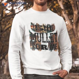 retro bull skull its the mullet for me western country music shirt sweatshirt