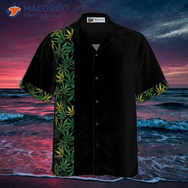 Retro Cannabis Marijuana Shirt For Hawaiian