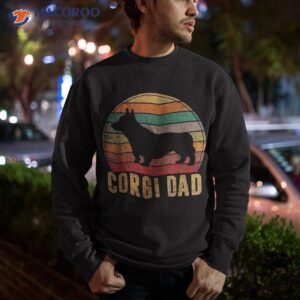 retro corgi dad gift dog owner pet welsh father shirt sweatshirt