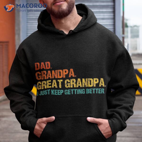 Retro Dad Grandpa Great Fathers Day Funny Shirt