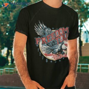Retro Free Dom Tour Eagle Mullet America Flag 4th Of July Shirt