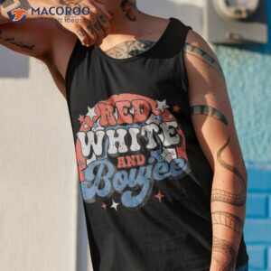 retro groovy cute red white and boujee 4th of july patriotic shirt tank top 1