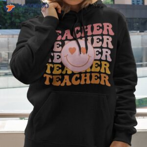 retro groovy teacher inspirational colorful back to school shirt hoodie