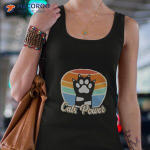 retro hand cat power vintage shirt tank top 4