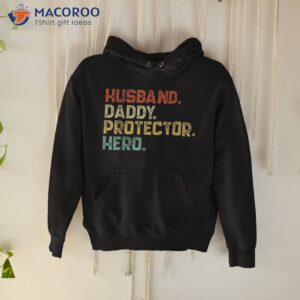 retro husband daddy protector hero fathers day for dad shirt hoodie 3