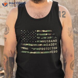 retro husband daddy protector hero fathers day for dad shirt tank top