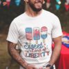 Retro Ice Cream 4th Of July Sweet Land Liberty Toddler Shirt