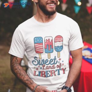 retro ice cream 4th of july sweet land liberty toddler shirt tshirt