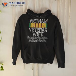 Retro Military Family Vietnam Veteran Wife Gift Shirt