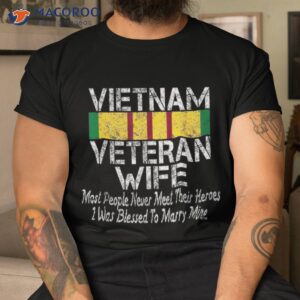 retro military family vietnam veteran wife gift shirt tshirt