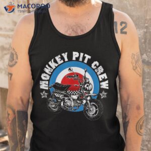 retro monkey bike pit crew mechanic shirt tank top