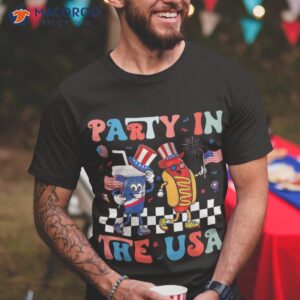retro party in the usa 4th of july america patriotic shirt tshirt
