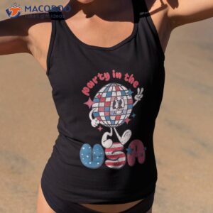 retro party in the usa 4th of july patriotic disco ball shirt tank top 2