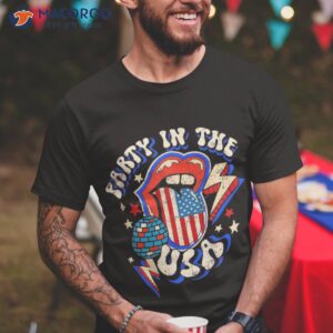 retro party in the usa funny 4th of july patriotic shirt tshirt
