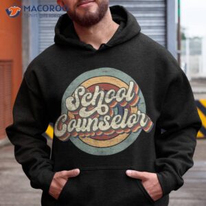 retro school counselor back to teacher squad crew shirt hoodie