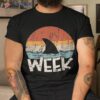 Retro Shark Fin Week 2023 Lover Ocean Wildlife Summer Shirt