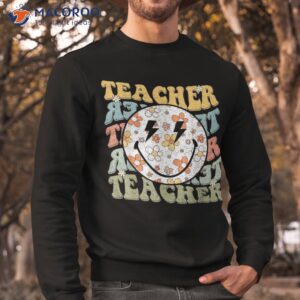 retro teacher daisy colorful eletary school shirt sweatshirt