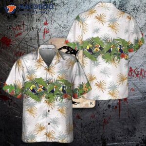 retro toucans and tropical plants toucan hawaiian shirt bird funny gift for lover 0