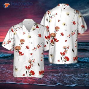 Retro Wildflower-patterned Hawaiian Shirt