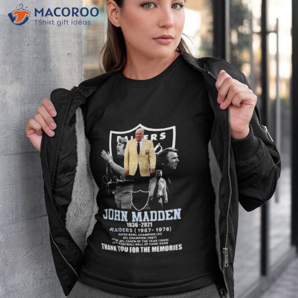 Rip John Madden Legend Never Die American Football Shirt