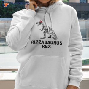 rizzasaurus red shirt hoodie