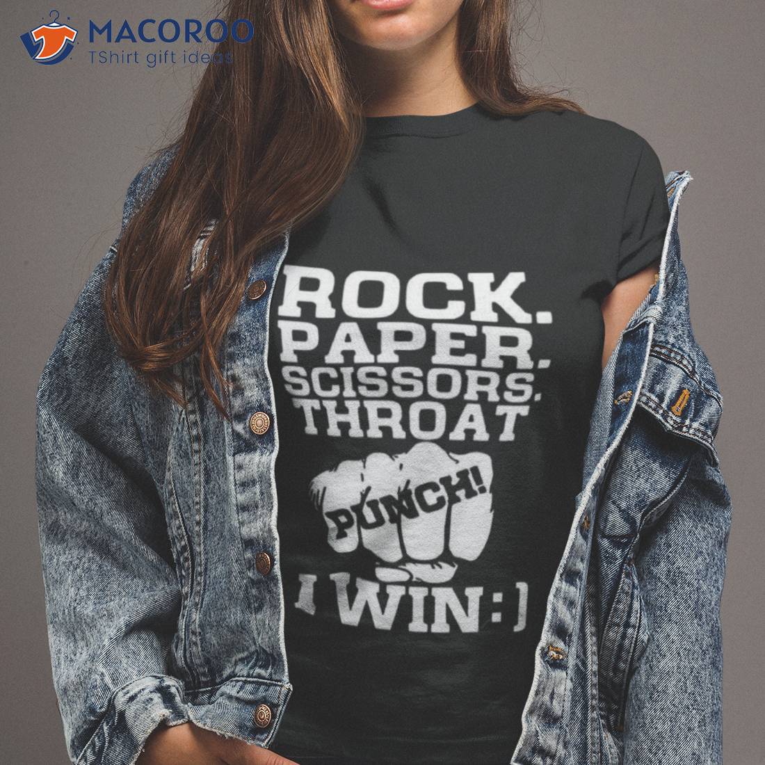 Rock Paper Scissors Throat Punch I Win Shirt Rock Paper Scissors Throat Punch I Win Shirt