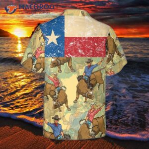 rodeo texas flag hawaiian shirt stylish shirt for lovers 1