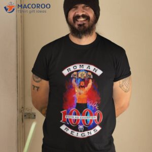 roman reigns 1000 days as champion signature shirt tshirt 2
