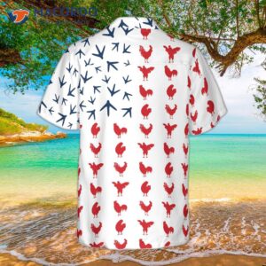 Rooster American Flag Version 2 Hawaiian Shirt