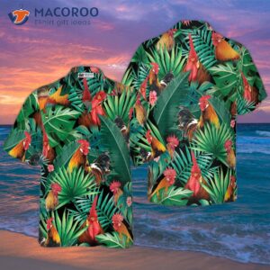 rooster version two hawaiian shirt 2