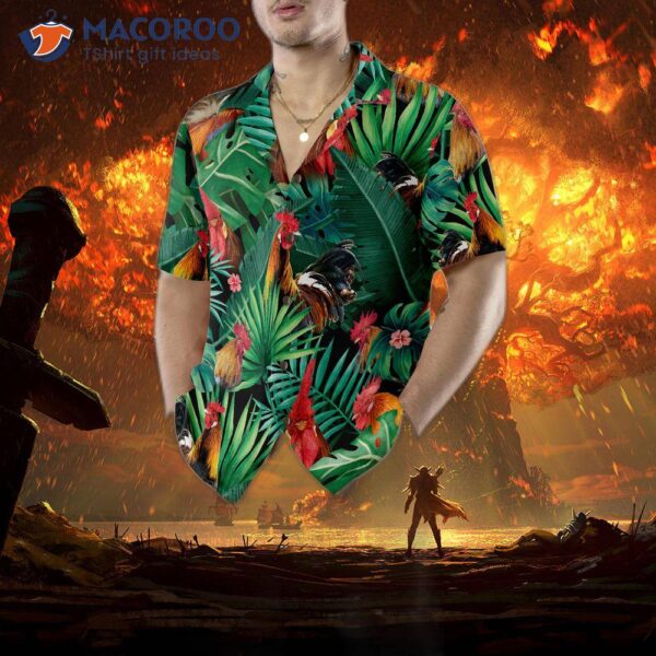 Rooster Version Two Hawaiian Shirt