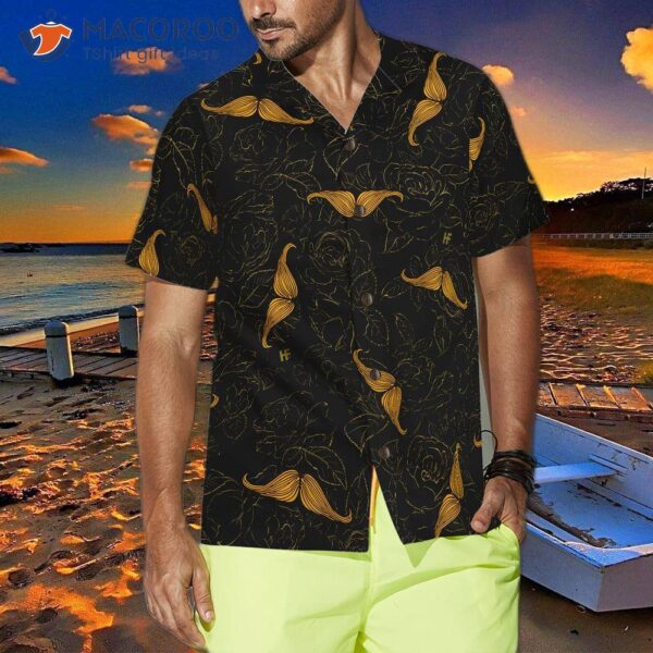 Rose-colored Mustache Hawaiian Shirt