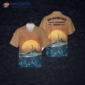 Royal Navy Hms Amazon (f169) Hawaiian Shirt