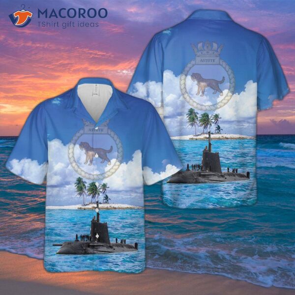 Royal Navy Hms Astute (s119) Hawaiian-style Shirt