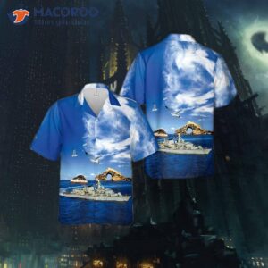 Royal Navy Hms Hermione (f58) Hawaiian Shirt