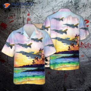 Royal Netherlands Air Force F-16am “dirty Diana” Hawaiian Shirt