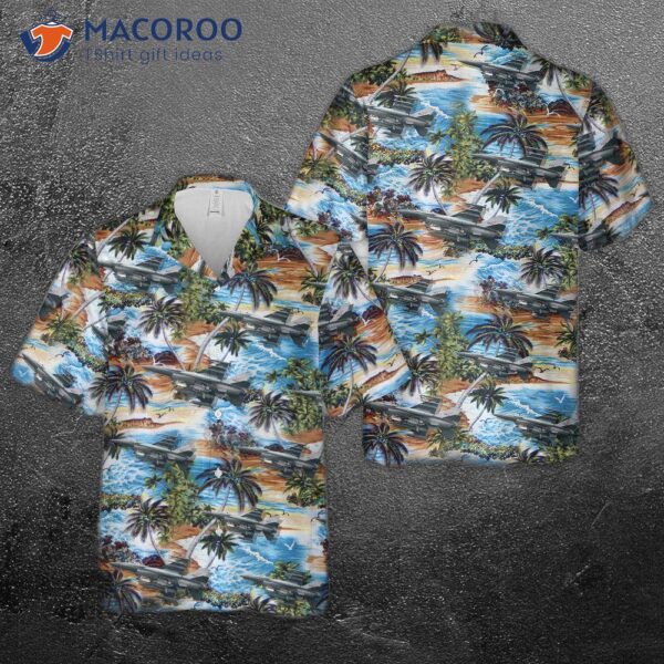 Royal Norwegian Air Force F-16a Block 20 Hawaiian Shirt (663)