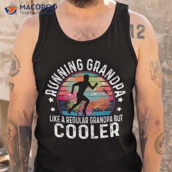 Running Grandpa Like A Regular Grandpa Cooler Shirt