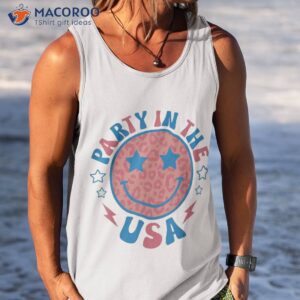 s party in the usa 4th of july preppy smile shirt tank top