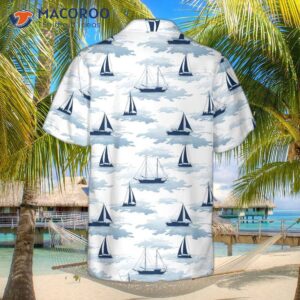 Sailboats, Ships, And Yachts Hawaiian Shirt, Short-sleeve Sailboat Unique Nautical Shirt
