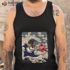 saiyan in the great wave shirt tank top